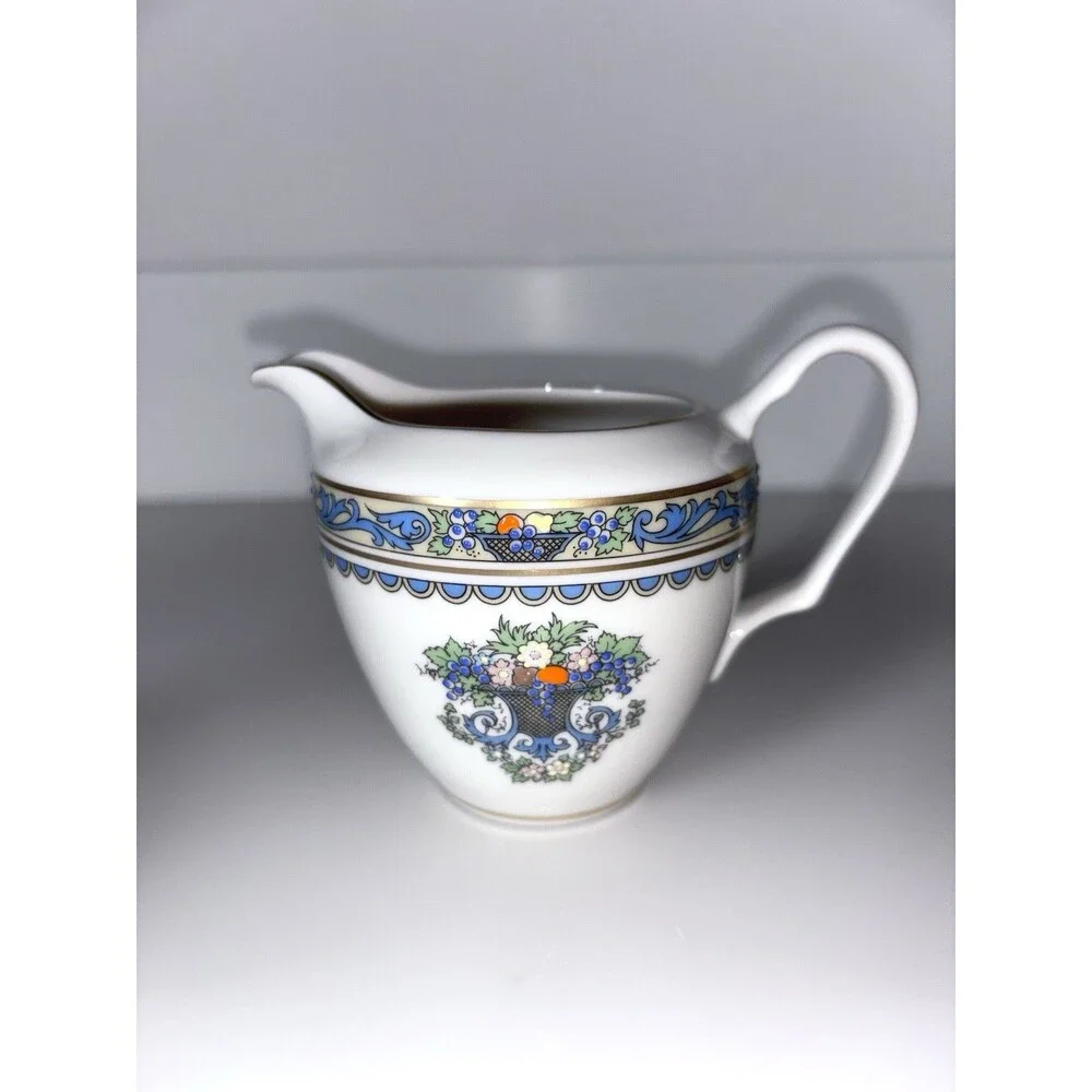 Lenox Autumn Collection Fine Bone China Creamer & Sugar Bowl W/Lid